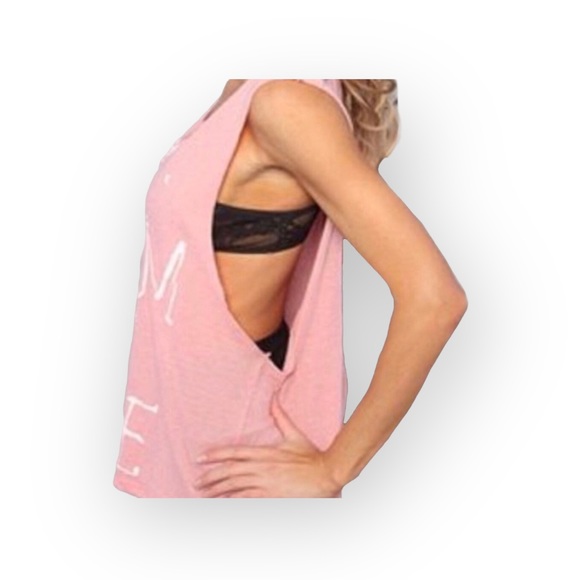 OG: Wildfox Couture ♕ Cowgirl 10 Cutoff Muscle Tee Tank Top ♕ Lilac Blush ♕ Med - Picture 5 of 16